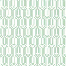 HWA1070W Retro Arch Mint Green Wallpaper by Hoopla Walls