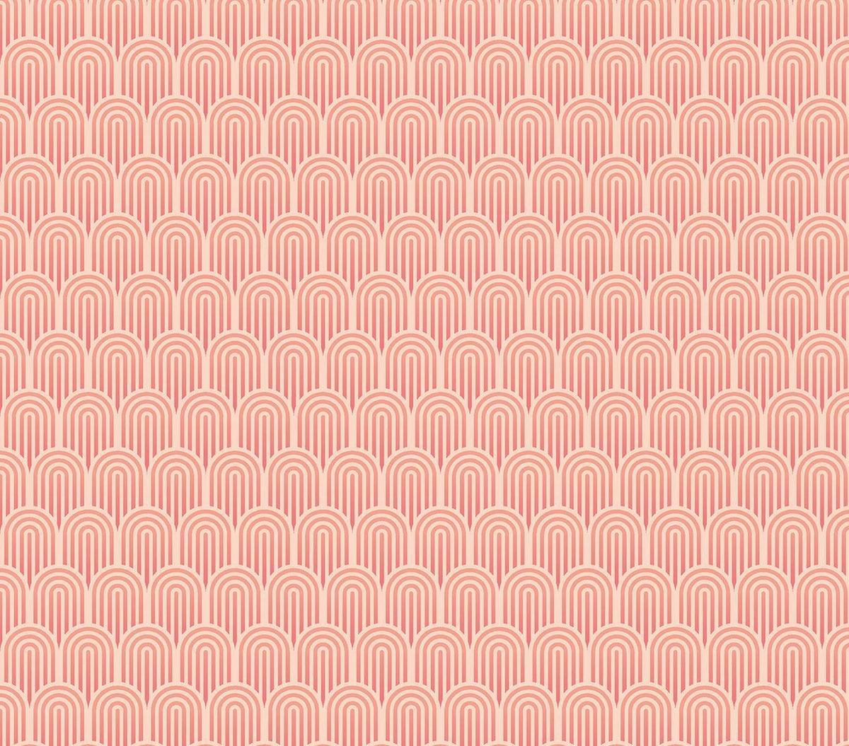HWA1072W Retro Arch Blush Pink Wallpaper by Hoopla Walls