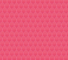 HWA1073W Retro Arch Bright Pink Wallpaper by Hoopla Walls