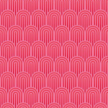 HWA1073W Retro Arch Bright Pink Wallpaper by Hoopla Walls