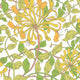 Honeysuckle Leaf Trail Sunshine Yellow Eden Wallpaper by Hoopla Walls