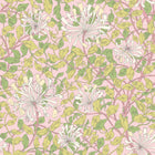 HWA1076W Honeysuckle Leaf Trail Soft Pink Wallpaper by Hoopla Walls