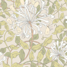 HWA1078W Honeysuckle Leaf Trail Stone Natural Wallpaper by Hoopla Walls