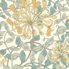 HWA1081W Honeysuckle Leaf Trail Seafoam Wallpaper by Hoopla Walls