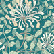 Honeysuckle Leaf Trail Dark Jade Eden Wallpaper by Hoopla Walls