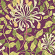 Honeysuckle Leaf Trail Aubergine Eden Wallpaper by Hoopla Walls