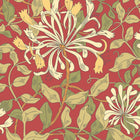 HWA1085W Honeysuckle Leaf Trail Terracotta Wallpaper by Hoopla Walls