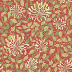 HWA1085W Honeysuckle Leaf Trail Terracotta Wallpaper by Hoopla Walls