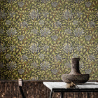 HWA1086W Honeysuckle Leaf Trail Chalkboard Wallpaper by Hoopla Walls