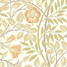 HWA1087W Rosehip Trail Soft Amber Wallpaper by Hoopla Walls
