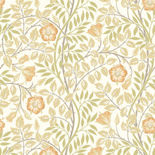 HWA1087W Rosehip Trail Soft Amber Wallpaper by Hoopla Walls