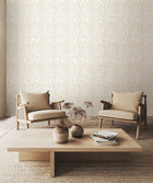 HWA1089W Rosehip Trail Natural Stone Wallpaper by Hoopla Walls