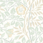 HWA1090W Rosehip Trail Soft Mint Wallpaper by Hoopla Walls