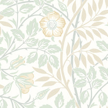 HWA1090W Rosehip Trail Soft Mint Wallpaper by Hoopla Walls