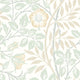 Rosehip Trail Soft Mint Eden Wallpaper by Hoopla Walls