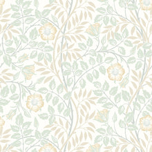 HWA1090W Rosehip Trail Soft Mint Wallpaper by Hoopla Walls