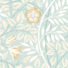 HWA1091W Rosehip Trail Seafoam Wallpaper by Hoopla Walls