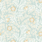 HWA1091W Rosehip Trail Seafoam Wallpaper by Hoopla Walls