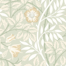 HWA1092W Rosehip Trail Sage Green Wallpaper by Hoopla Walls