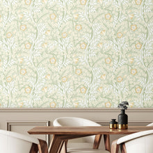 HWA1092W Rosehip Trail Sage Green Wallpaper by Hoopla Walls