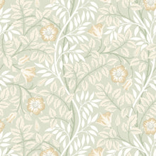 HWA1092W Rosehip Trail Sage Green Wallpaper by Hoopla Walls