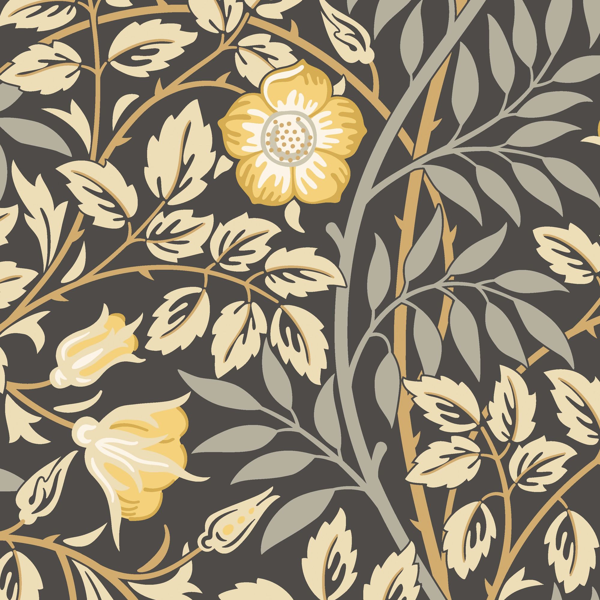 HWA1094W Rosehip Trail Chalkboard Wallpaper by Hoopla Walls
