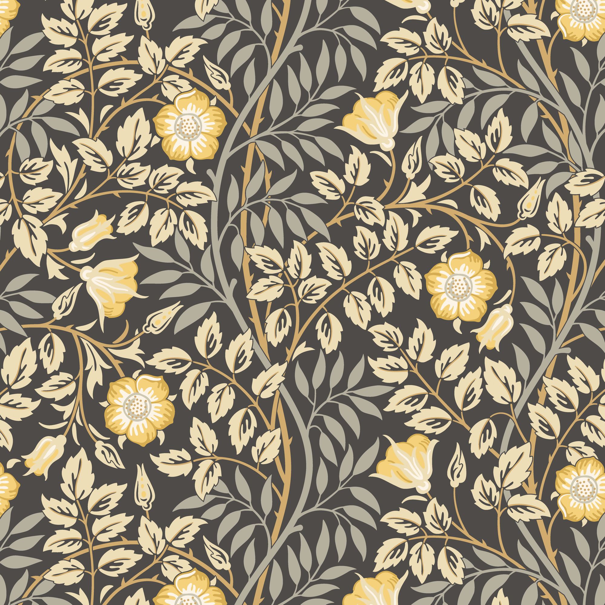 HWA1094W Rosehip Trail Chalkboard Wallpaper by Hoopla Walls