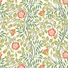 HWA1098W Rosehip Trail Coral Pink Wallpaper by Hoopla Walls