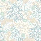 HWA1101W Seaweed Garden Soft Blue Wallpaper by Hoopla Walls