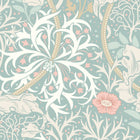 HWA1102W Seaweed Garden Seafoam Wallpaper by Hoopla Walls