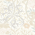 HWA1104W Seaweed Garden Linen Wallpaper by Hoopla Walls