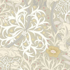 HWA1105W Seaweed Garden Fossil Grey Wallpaper by Hoopla Walls