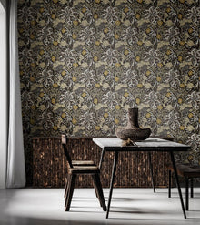 HWA1106W Seaweed Garden Slate Wallpaper by Hoopla Walls