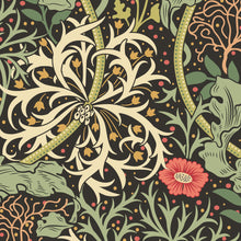HWA1107W Seaweed Garden Slate Mix Wallpaper by Hoopla Walls