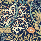 HWA1111W Seaweed Garden Navy Blue Wallpaper by Hoopla Walls