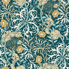 HWA1112W Seaweed Garden Petrol Blue Wallpaper by Hoopla Walls