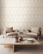 HWA1113W Chrysanthemum Dove Wallpaper by Hoopla Walls