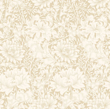 HWA1114W Chrysanthemum Flax Wallpaper by Hoopla Walls