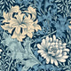 Chrysanthemum Navy Mix Eden Wallpaper by Hoopla Walls