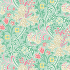 HWA1128W Lily Ogee Mint Green Wallpaper by Hoopla Walls