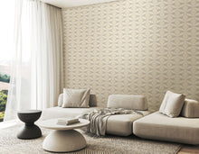 HWA1056W Sunray Diamond Warm Grey Wallpaper by Hoopla Walls