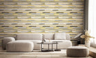 HWA1059W Horizontal Stripe Olive Green Wallpaper by Hoopla Walls