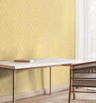 HWA1068W Retro Arch Yellow Wallpaper by Hoopla Walls