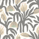 Chunky Flower Black & White Geo Wallpaper by Hoopla Walls