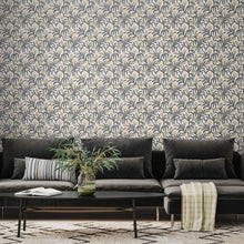 HWA1150W Chunky Flower Black & White Wallpaper by Hoopla Walls