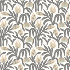 HWA1150W Chunky Flower Black & White Wallpaper by Hoopla Walls