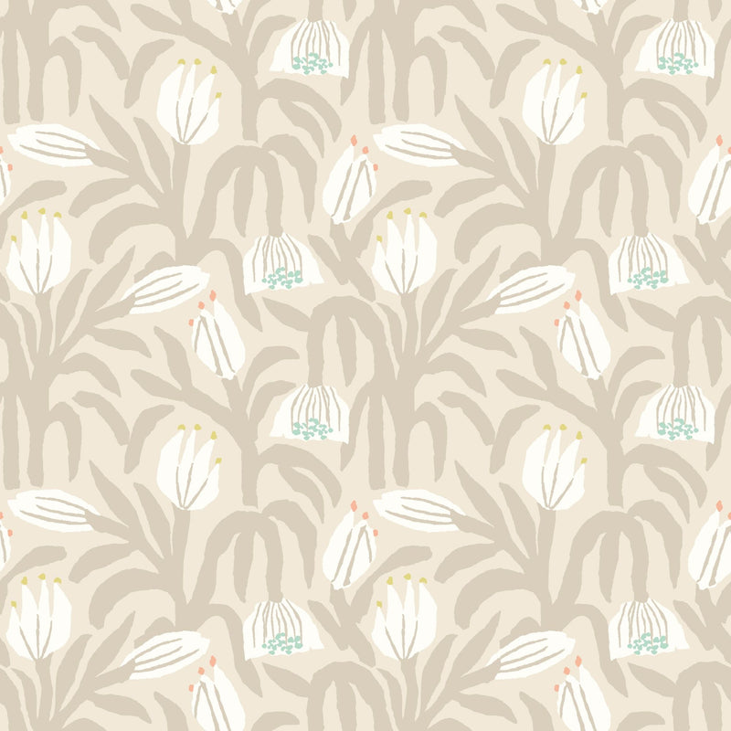 HWA1151W Chunky Flower Hazelwood Wallpaper by Hoopla Walls