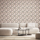 HWA1152W Chunky Flower Powder Puff Wallpaper by Hoopla Walls