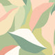 Leafy Patchwork Olive & Blush Geo Wallpaper by Hoopla Walls