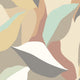 Leafy Patchwork Caramel & Mint Geo Wallpaper by Hoopla Walls